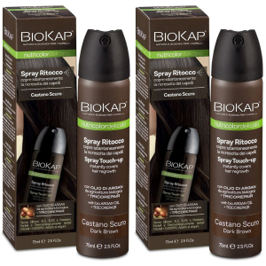 Trova Offerte di biosline biokap® spray ritocco castano scuro set da 2 2x75 ml e compra online
