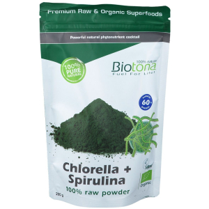 Trova Offerte di biotona bio chlorella + spirulina raw powder 200 g polvere e compra online