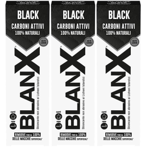Trova Offerte di blanx black carbone dentifricio 75 ml 3x75 ml e compra online