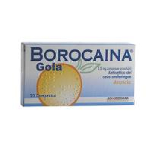 borocaina gola 20 past 1,5 mg arancia bugiardino cod: 032053011 