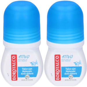 Trova Offerte di borotalco deo roll attivo blu set da 2 2x50 ml roll-on e compra online