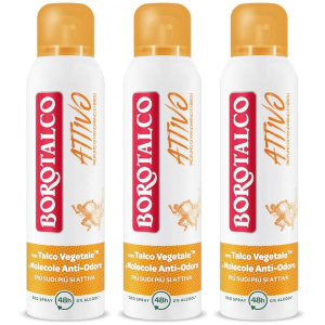 Trova Offerte di borotalco deodorante attivo arancione spray (150ml) 3x150 ml e compra online