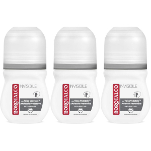 Trova Offerte di borotalco deodorante invisible grigio roll on (50ml) 3x50 ml e compra online