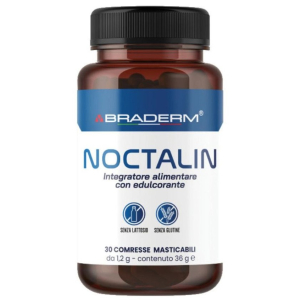 Braderm noctalin integratore per sonno con valeriana melissa melatonina 30 compresse