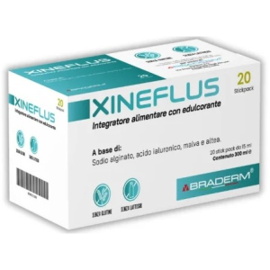 Braderm xineflus integratore alimentare per digestione senza glutine e lattosio 20 stick