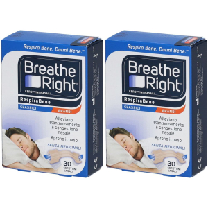 Trova Offerte di breathe right® respirabene classici grandi set da 2 2x30 pz cerotto e compra online