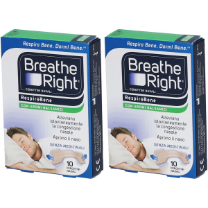 Trova Offerte di breathe right® respirabene con aromi balsamici set da 2 2x10 pz cerott e compra online