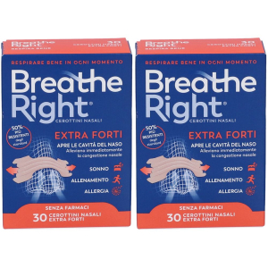 Trova Offerte di breathe right® respirabene extra forti set da 2 2x30 pz cerotto e compra online