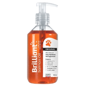 Trova Offerte di Brilliant salmon oil salmone - alimento semplice per cani e gatti 500 ml e compra online