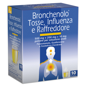 bronchenolo toss influenza raf 10 bustine bugiardino cod: 040751036 