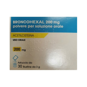 broncohexal 30 bustine 200mg bugiardino cod: 039455023 