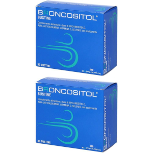 Trova Offerte di broncositol 30 bustine 2x66 g polvere per soluzione orale e compra online