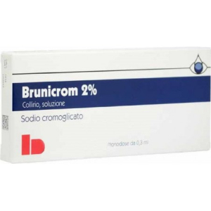 brunicrom 2% collirio prevenzione allergie bugiardino cod: 034927018 