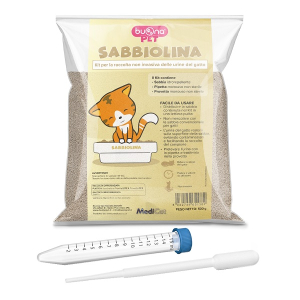 Trova Offerte di buonapet sabbiolina kit con sabbia idrorepellente 500 g + pipetta monouso non sterile + provetta monouso non sterile e compra online
