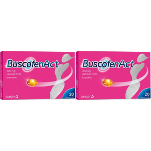 Trova Offerte di buscofenact® 400 mg capsule molli set da 2 2x20 pz e compra online