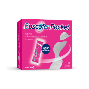 buscofen pocket 10 bustine 400 mg - bugiardino cod: 045386075 