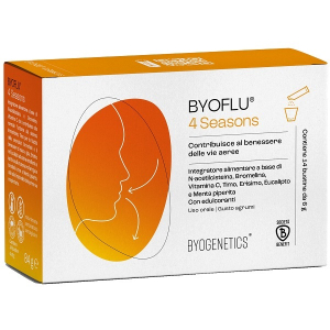 Trova Offerte di byoflu 4 seasons integratore per il benessere delle vie aeree 14 bustine e compra online