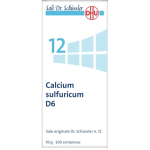 calcium sulfuricum d6 200 compresse bugiardino cod: 046392027 
