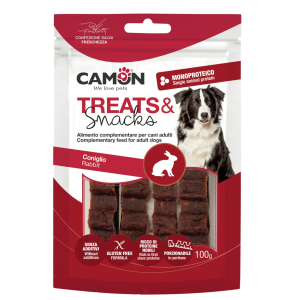 Cerca Prezzi di camon cane snack treats barretta porzionabile coniglio 100gr e acquista online