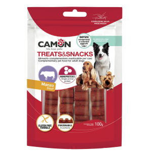 Camon cane snack treats barretta porzionabile manzo 100gr