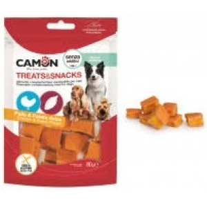 Cerca Prezzi di camon cane snack treats cubetti pollo patata dolce 80gr e acquista online