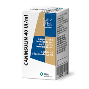 caninsulin intramuscolo sc 1 flaconi 2,5ml bugiardino cod: 100123088 