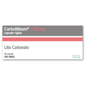 carbolithium 50 capsule 150mg bugiardino cod: 024597015 