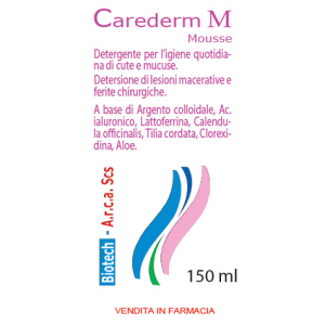 carederm m mousse 150ml bugiardino cod: 977625185 