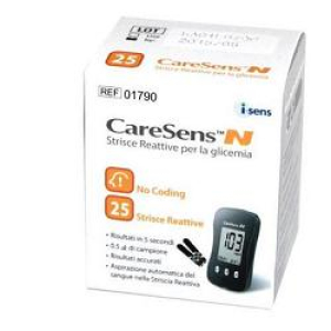 caresens n glicemia 25 strisce bugiardino cod: 921312031 