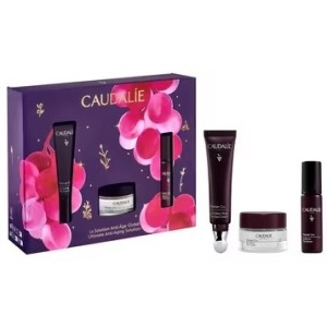Caudalie Premier Cru Soluzione Anti-Età Globale Cofanetto con Crema Occhi 15 ml + Siero Anti-Età 10 ml in Omaggio + Crema Anti-Età 15 ml in Omaggio