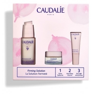 Caudalie spring set cofanetto 1 2 3 resveratrol lift 2024 1 crema cashmere ridensificante 15 ml + 1 trattamento liftante occhi 5 ml