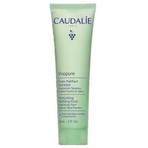Caudalie vinopure fluido idratante effetto mat - adatto per pelle mista o con imperfezioni - 60 ml - novità 2025
