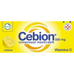 cebion 500 20 compresse masticabili limone bugiardino cod: 003366147 