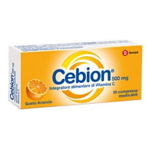 cebion masticabili arancia vitamina c 500 mg bugiardino cod: 971141193 