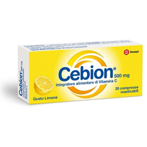 cebion masticabile limone vitamina c 500 mg bugiardino cod: 971141179 
