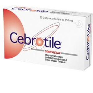 cebrotile 20 compresse 750 mg bugiardino cod: 939016960 