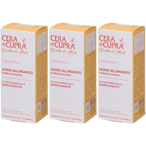 Cerca Prezzi di cera di cupra hydra serum siero acido ialuronico e miele acacia 3x3 e acquista online