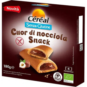 Céréal cuor di nocciola biscotti biologici senza glutine – confezione da 180 g