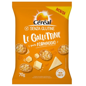 Céréal le gallettine gusto formaggio senza glutine 70 grammi
