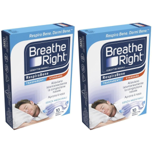 Cerca Prezzi di cerotti nasali breathe right trasparenti 10 pezzi 2x1 st e acquista online