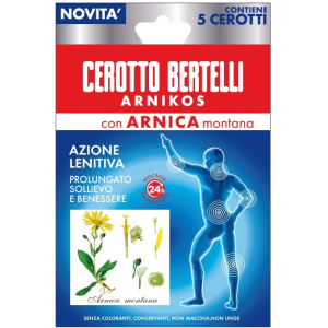 Cerca Prezzi di cerotto bertelli arnikos azione lenitiva prolungato sollievo e benessere 5 pezzi e acquista online