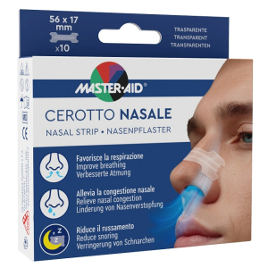 Cerotto nasale master-aid 56x17mm 10 pezzi