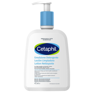 Cetaphil emulsione detergente delicata con o senza risciacquo 473 ml - galderma