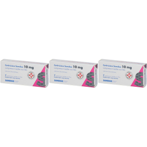 Cerca Prezzi di cetirizina sandoz 10 mg set da 3 3x7 pz compresse rivestite con film e acquista online