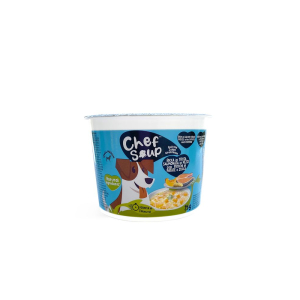 Chef soup con trota salmonata in pezzi patata e zucca 25 g mangime