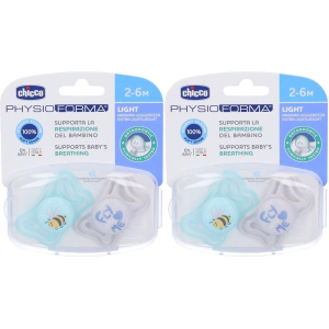 Cerca Prezzi di chicco physioforma light succhietto azzurro 2-6 mesi 2x1 st e acquista online