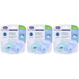 Cerca Prezzi di Chicco physioforma light succhietto azzurro 6-16 mesi 3x1 st e acquista online