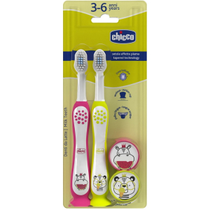 Cerca Prezzi di chicco spazzolino 3-6 anni colore rosa e giallo 2 pezzi e acquista online