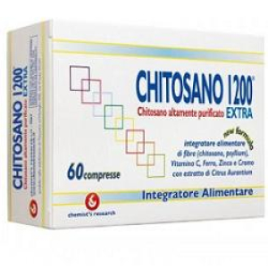 chitosano 1200 extra 60 compresse - bugiardino cod: 901820074 