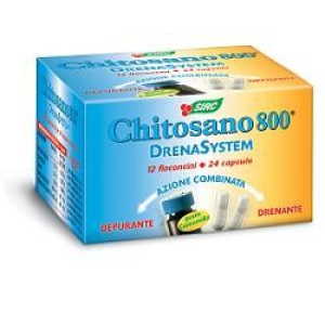 chitosano 800 drena 24cps+12 flaconi bugiardino cod: 903526046 